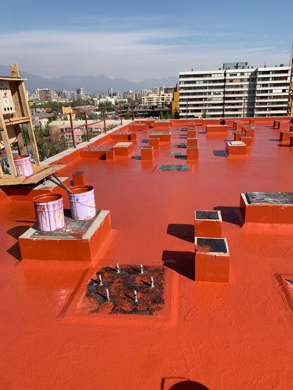 Membrana en conjunto habitacional